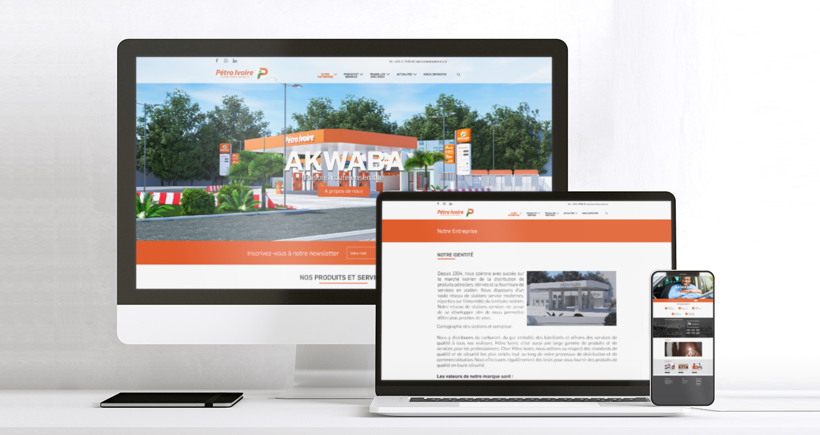 Pétro Ivoire – Site Web